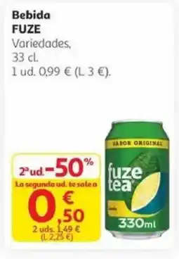 Alcampo FUZE Bebida oferta