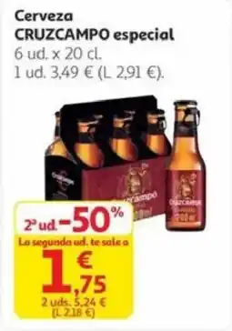 Alcampo CRUZCAMPO Cerveza especial oferta