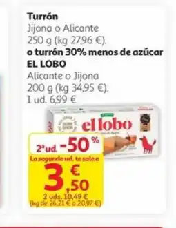 Alcampo EL LOBO Turrón oferta
