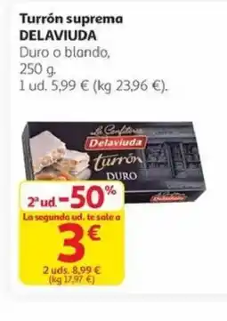 Alcampo DELAVIUDA Turrón suprema oferta