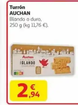 Alcampo AUCHAN Turrón oferta