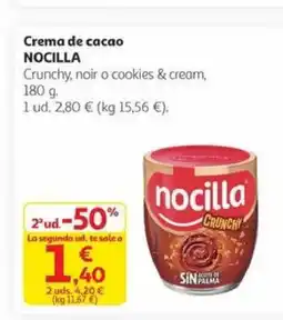 Alcampo NOCILLA Crema de cacao oferta