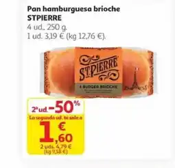 Alcampo STPIERRE Pan hamburguesa brioche oferta