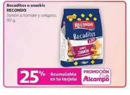 Alcampo RECONDO Bocaditos o snackis oferta
