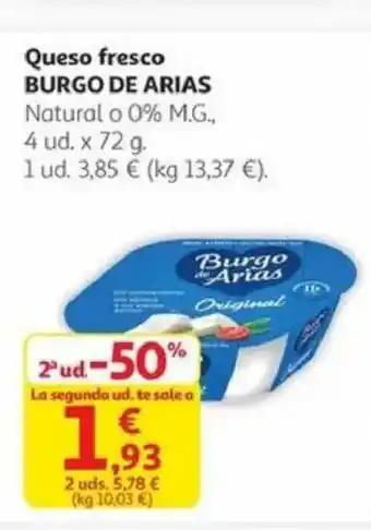 BURGO DE ARIAS Queso fresco