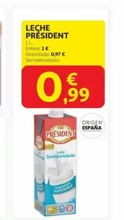 Alcampo PRÉSIDENT Leche oferta