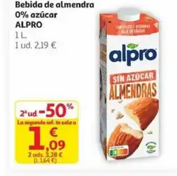 Alcampo ALPRO Bebida de almendra oferta
