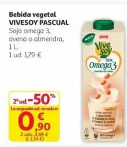 Alcampo VIVESOY PASCUAL Bebida vegetal oferta