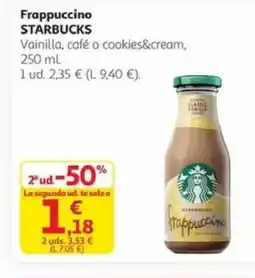 Alcampo STARBUCKS Frappuccino oferta