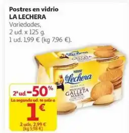 Alcampo LA LECHERA Postres en vidrio oferta