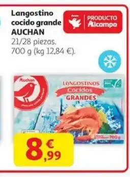 Alcampo AUCHAN Langostino cocido grande oferta