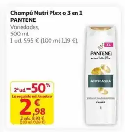 Alcampo PANTENE Champú Nutri Plex o 3 en 1 oferta