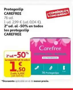 Alcampo CAREFREE Protegeslip oferta