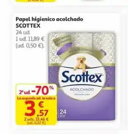 Alcampo SCOTTEX Papel higienico acolchado oferta