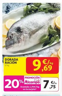Alcampo Dorada ración oferta