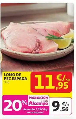 Alcampo Lomo de pez espada oferta