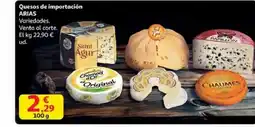 Alcampo ARIAS Quesos de importación oferta