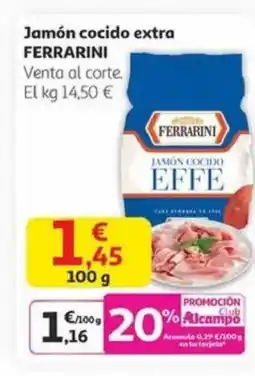 Alcampo FERRARINI Jamón cocido extra oferta