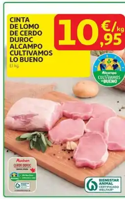 Alcampo Cinta de lomo de cerdo duroc alcampo cultivamos lo bueno oferta