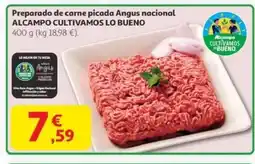 Alcampo Preparado de carne picada Angus nacional oferta