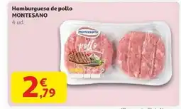 Alcampo MONTESANO Hamburguesa de pollo oferta