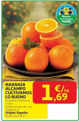 Alcampo Naranja alcampo cultivamos lo bueno oferta