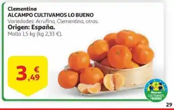 Alcampo Clementina oferta