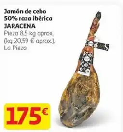 Alcampo JARACENA Jamón de cebo 50% raza ibérica oferta