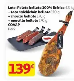 Alcampo COVAP Lote: Paleta bellota 100% ibérica oferta