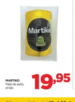 Alimerka MARTIKO Paté de pato oferta