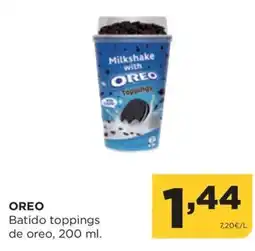 Alimerka OREO Batido toppings de oreo oferta