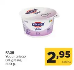 Alimerka FAGE Yogur griego 0% grasas oferta