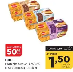 Alimerka DHUL Flan de huevo, 0% 0% o sin lactosa oferta