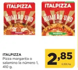 Alimerka ITALPIZZA Pizza margarita o salamino la número 1 oferta