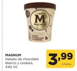 Alimerka MAGNUM Helado de chocolate blanco y cookies oferta