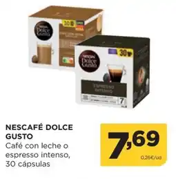 Alimerka NESCAFÉ DOLCE GUSTO Café con leche o espresso intenso, 30 cápsulas oferta