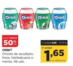 Alimerka ORBIT Chicles de eucalipto, fresa, hierbabuena o menta oferta