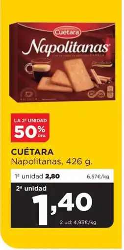 Alimerka CUÉTARA Napolitanas oferta