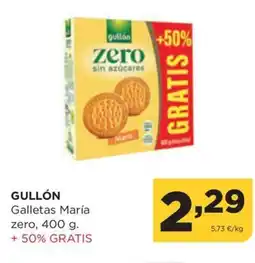 Alimerka GULLÓN Galletas María zero oferta