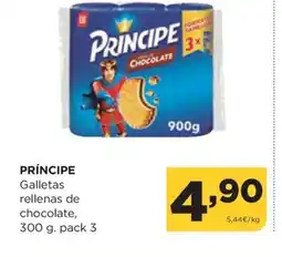 Alimerka PRÍNCIPE Galletas rellenas de chocolate oferta