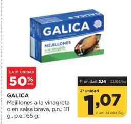 Alimerka GALICA Mejillones a la vinagreta o en salsa brava oferta