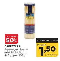 Alimerka CARRETILLA Espárragos blancos extra 8-12 uds oferta