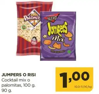 Alimerka JUMPERS O RISI Cocktail mix o palomitas oferta