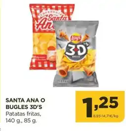 Alimerka SANTA ANA O BUGLES 3D'S Patatas fritas oferta
