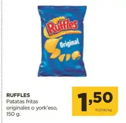 Alimerka RUFFLES Patatas fritas originales o york'eso oferta