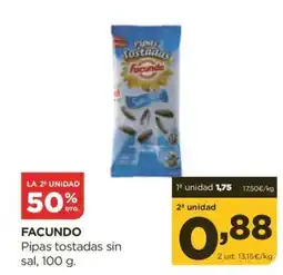 Alimerka FACUNDO Pipas tostadas sin sal oferta
