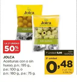 Alimerka JOLCA Aceitunas con o sin hueso oferta