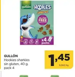 Alimerka GULLÓN Hookies sharkies sin gluten oferta