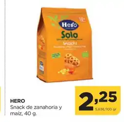 Alimerka HERO Snack de zanahoria y maíz oferta