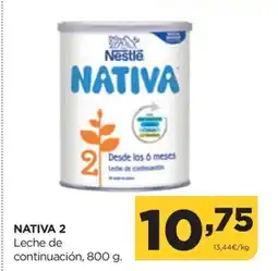 Alimerka NATIVA 2 Leche de continuación oferta